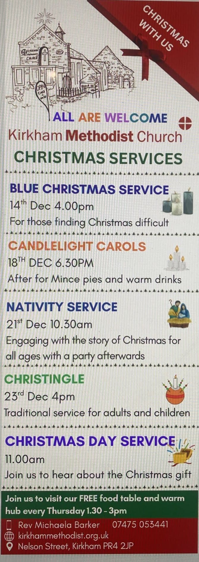 Christmas Events at Kirkham Methodist Church Christmas Events at Kirkham Methodist Church